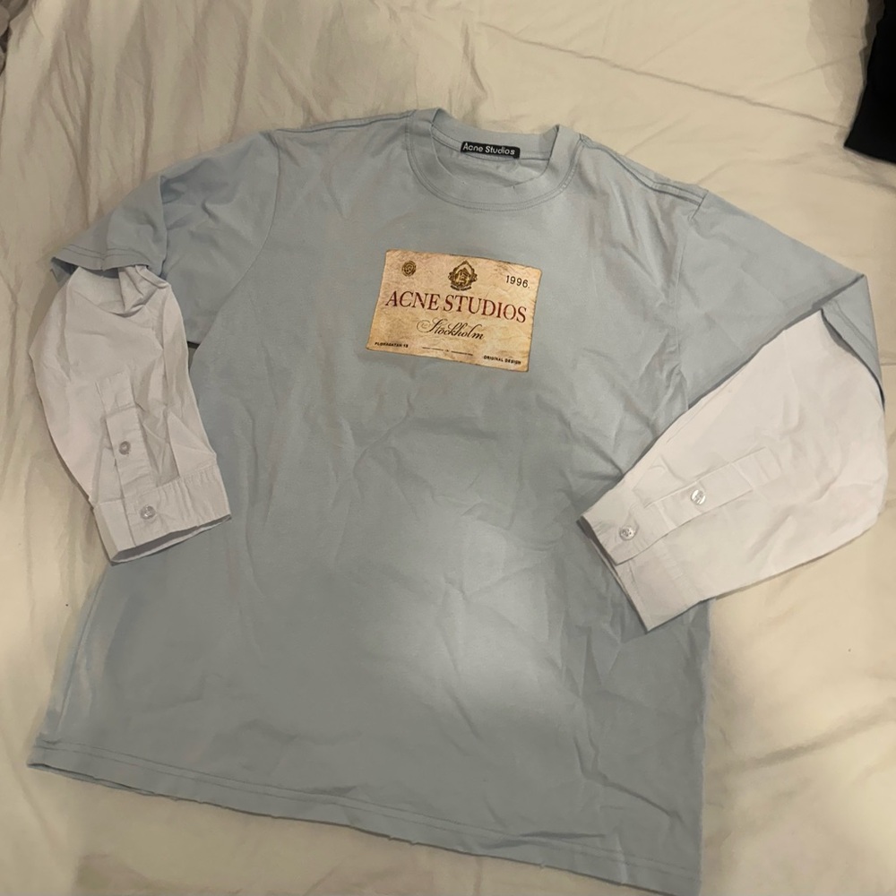 Acne Studios Light Blue Long Sleeve Tee